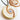2 Kinderlocken Umarmung, Amulett in Messing